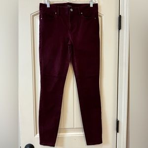 Ann Taylor Factory burgundy pants, size 4.